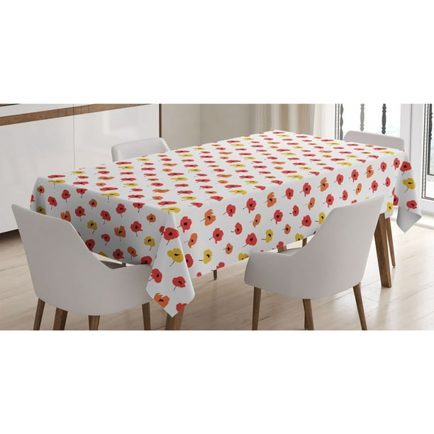 Dining Room Kitchen Rectangular Table Cover Multicolor 60 X 84 Abstract Modern Art Inspired Brush Stroke Effect Poppy Flowers Fresh Summer Concept Ambesonne Flower Tablecloth Dining Room Kitchen Rectangular Table Cover Multicolor 60 X 84 Abstract Modern Art Inspired Brush Stroke Effect Poppy Flowers Fresh Summer Concept Ambesonne Flower Tablecloth
